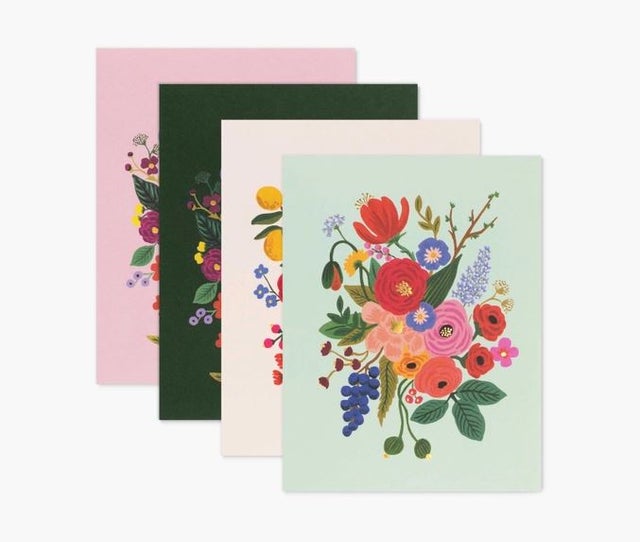 - Set of 10 Cards Bouquet Many Thanks Postcards By Rifle Paper Co 